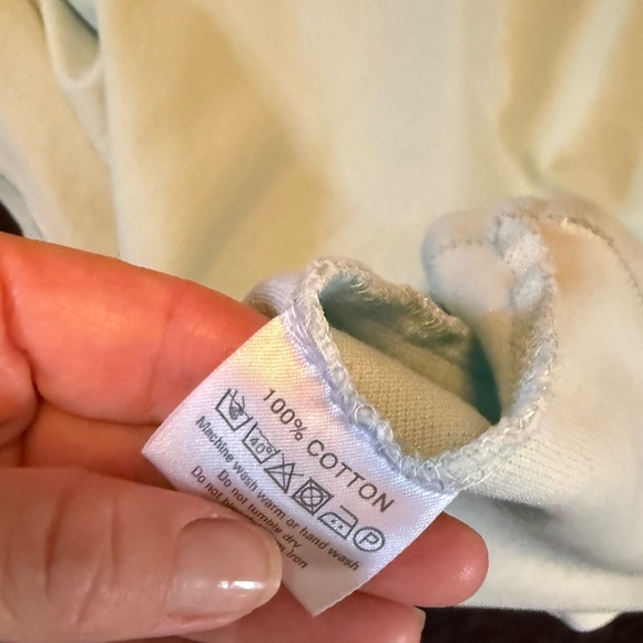 Burberry baby blue  Polo with Signature Plaid Collar - Picture 8 of 9